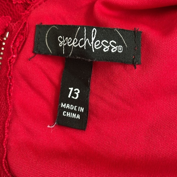 Speechless, red lace dress size 13 - Picture 3 of 7